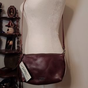 NWT Embrazio brown leather convertible purse